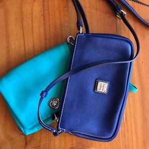 Dooney and Bourke small navy blue handbag